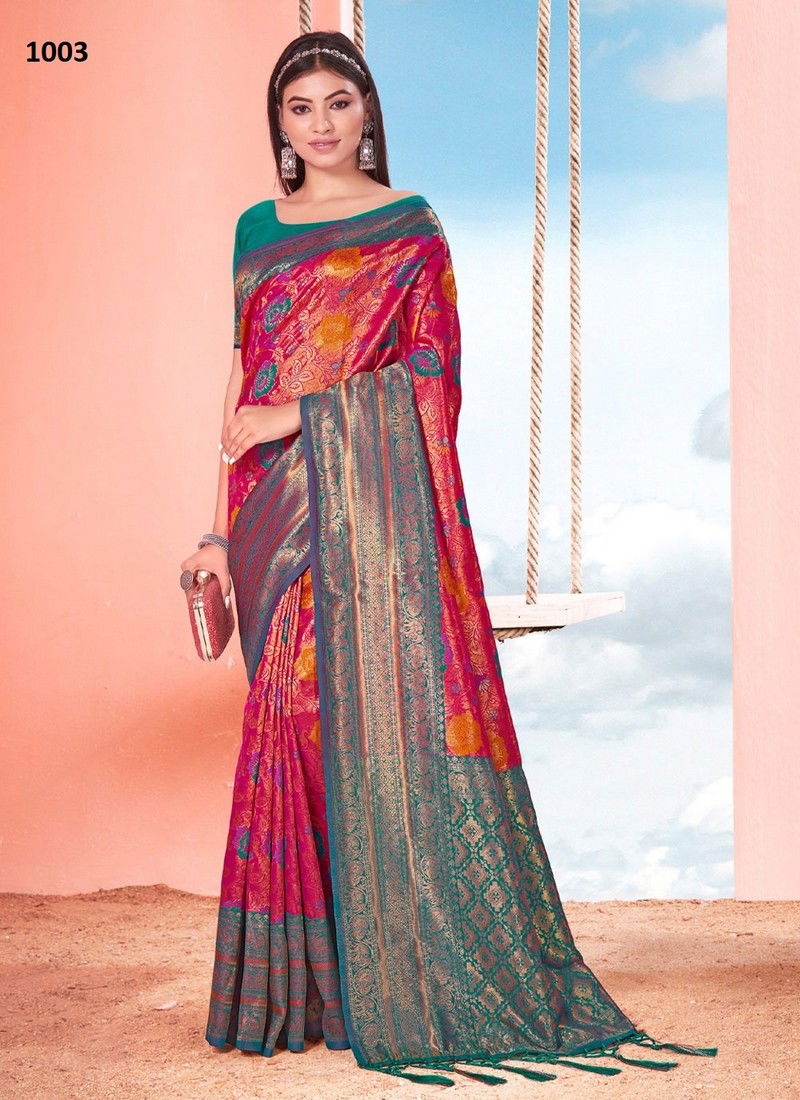 Manisha By Sangam Silk Saree Catalog The Ethnic World