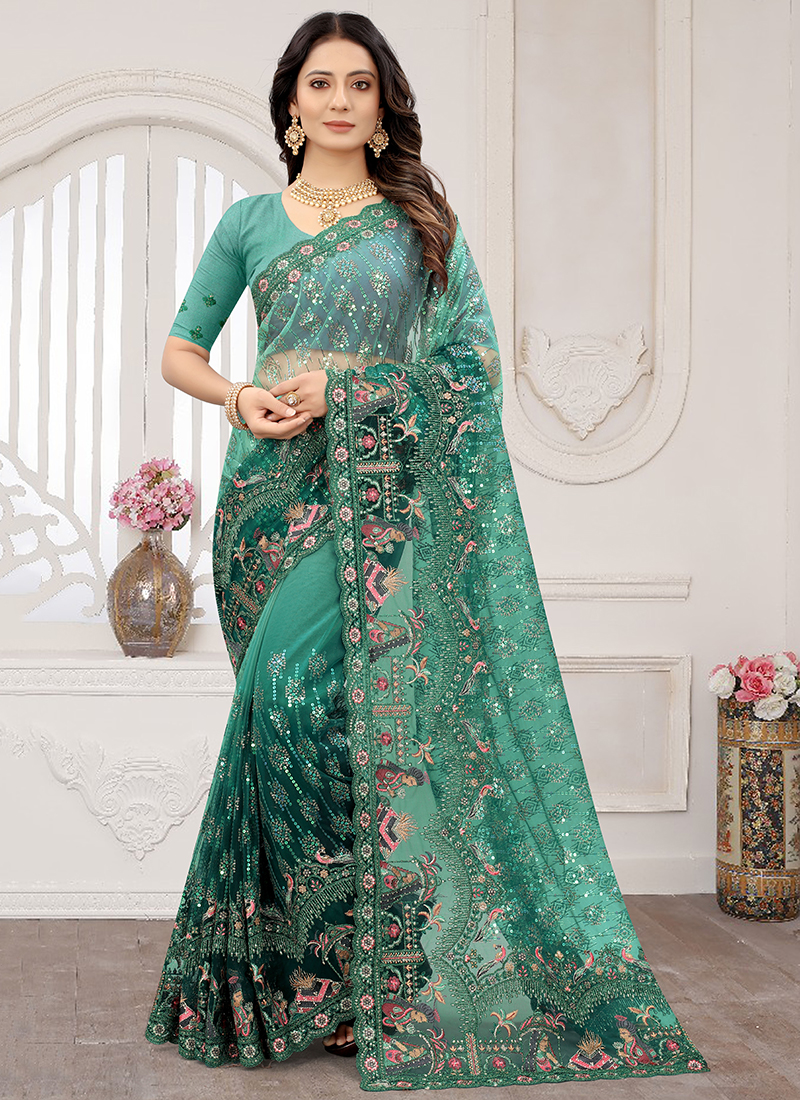 Buy Banarasi Silk Green Color Saree, Bold and Beautiful Saree, Weaving Silk  Exclusive Indian Wedding Saree, Bollywood Style Traditional Saree Online in  India - Etsy