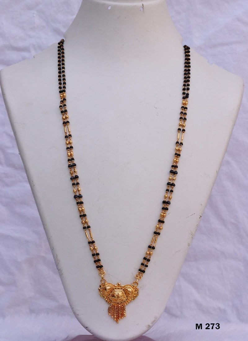 Latest Gold Mangalsutra Designs M 273 