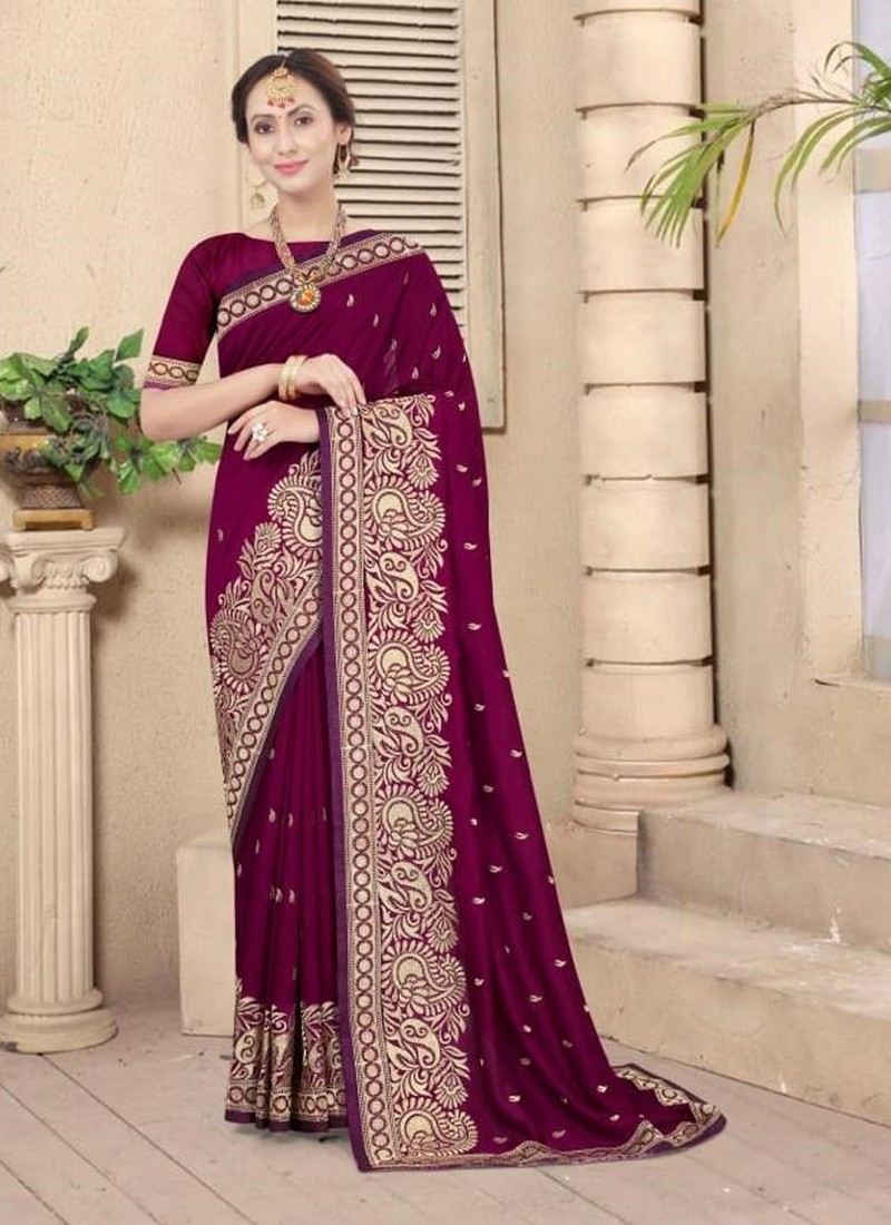 Shop Now Pink Color Net Saree Designed With Heavy Embroidery & Stone Work –  Lady India