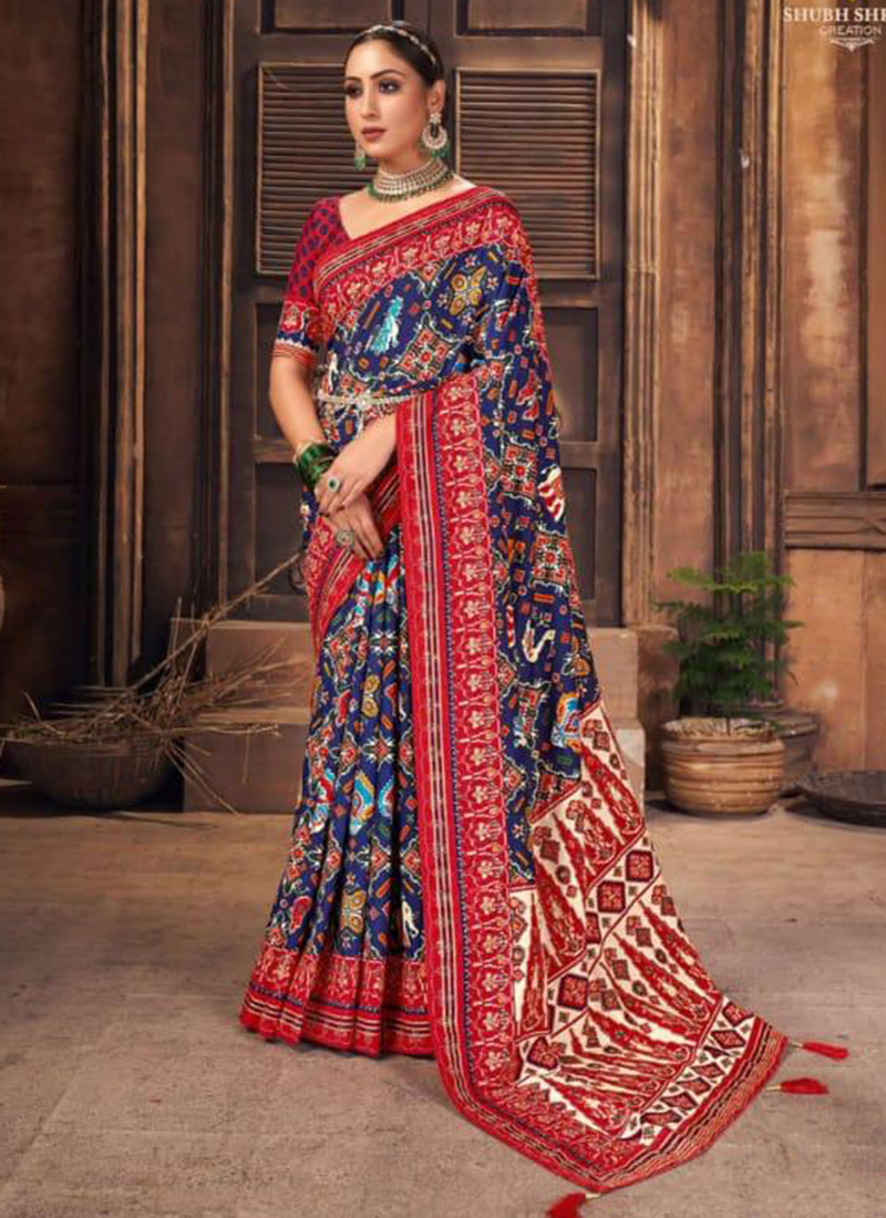 Shubh Shree Kaleri Printed Weightless Georgette Saree Collection