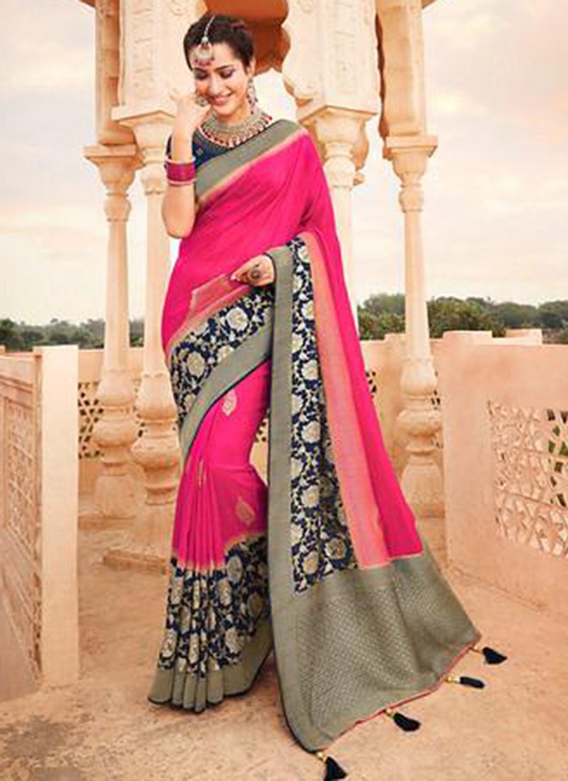 Amazon.com: INDIAN WOMEN MAUVE DESIGNER HEAVY BRIDAL FESTIVE WEDDING PARTY  WEAR SAREE TRADITIONAL SARI BLOUSE 7701 : Clothing, Shoes & Jewelry