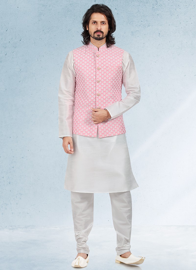 Wedding Wear Wholesale Modi Jacket Kurta Pajama - The Ethnic World