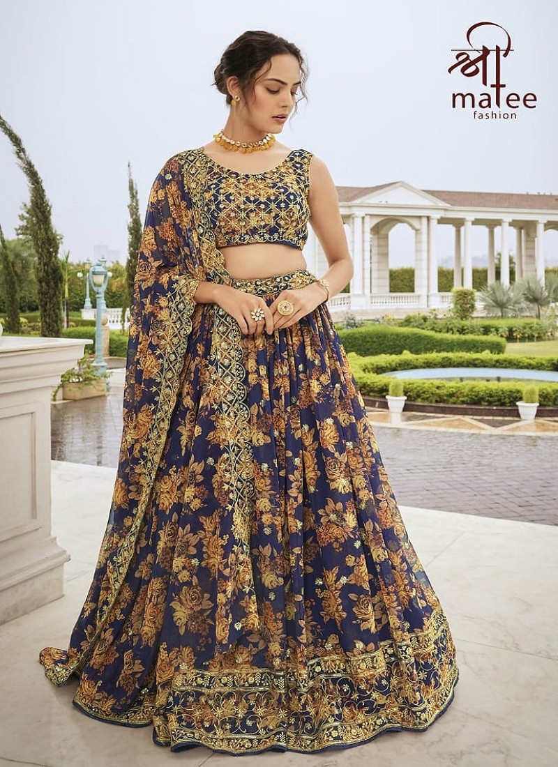 Girls Dresses | Indian Party Wear | Blue Lehenga – nishaparekh.com