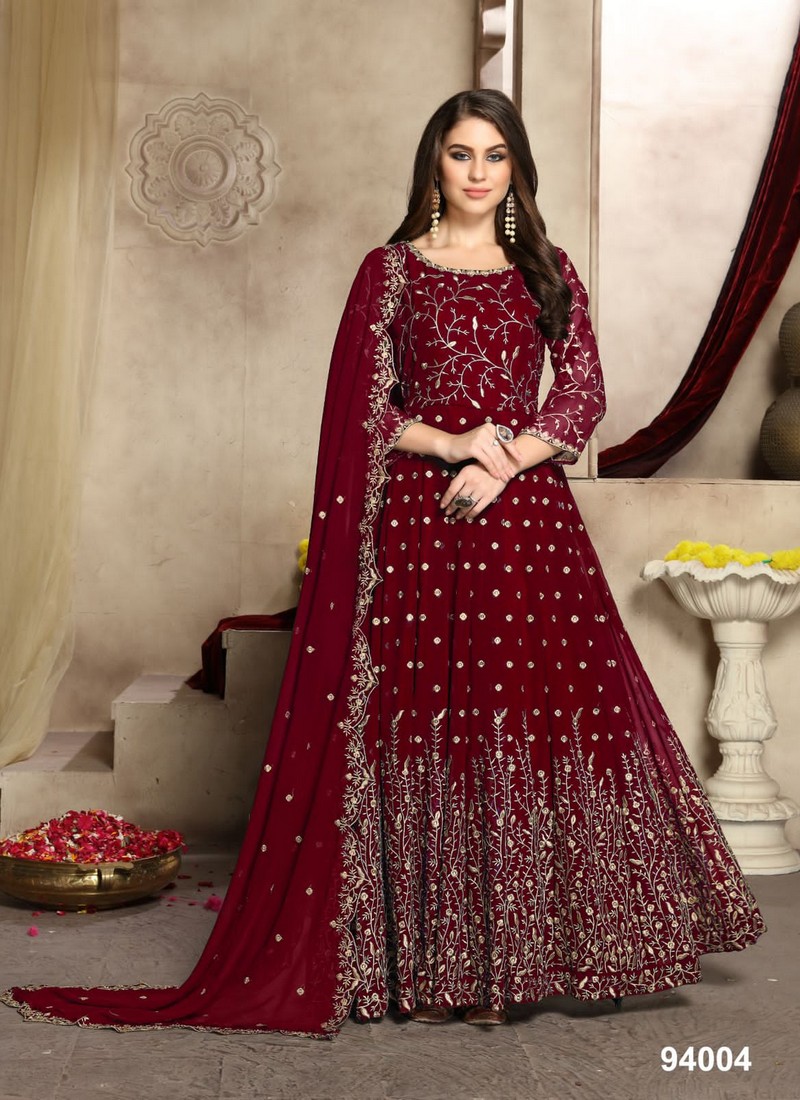 Red Heavy Designer Fully Sequence Work Flared Anarkali Suit - Indian Heavy  Anarkali Lehenga Gowns Sharara Sarees Pakistani Dresses in  USA/UK/Canada/UAE - IndiaBoulevard