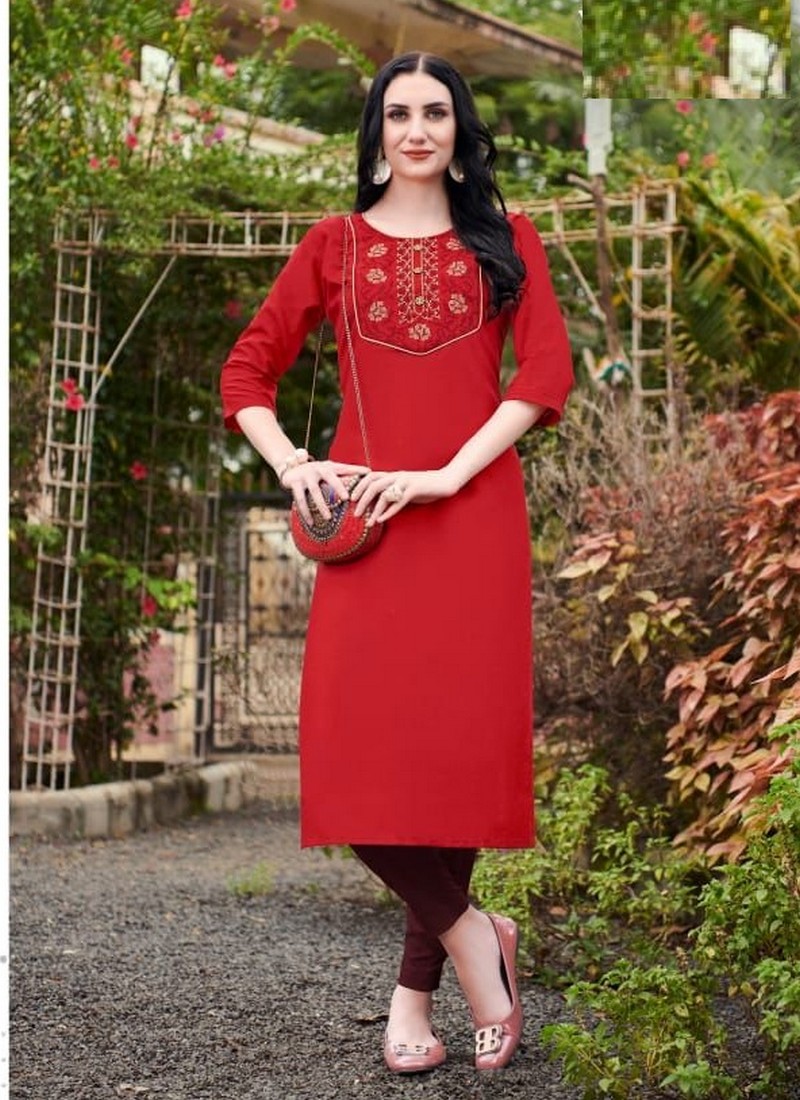 PK Launch Lifestyle 2 Rayon Print Designer Kurti Collection At Lowest Price