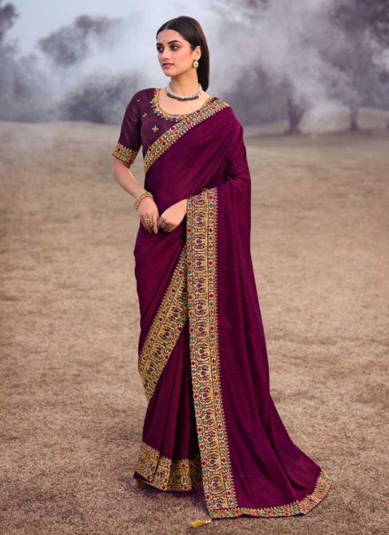 Georgette Heavy Lace Mirror Border Party Wear Saree at Rs 940/piece in  Ahmedabad