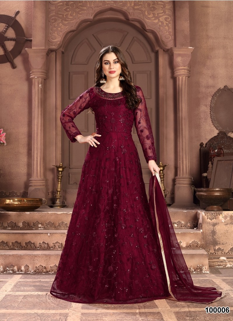 Salwar gown store type suit