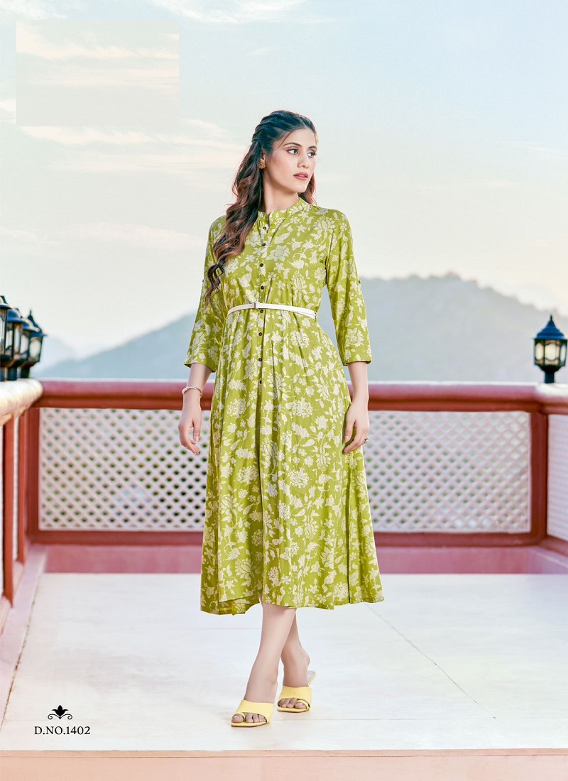 Handi 3001 Cotton Kurti with Top & Bottom in Single Piece, Catalog Name  Ladies Flavour – Vijaylakshmi Creation – Handloom House & Branded Women  Apparels