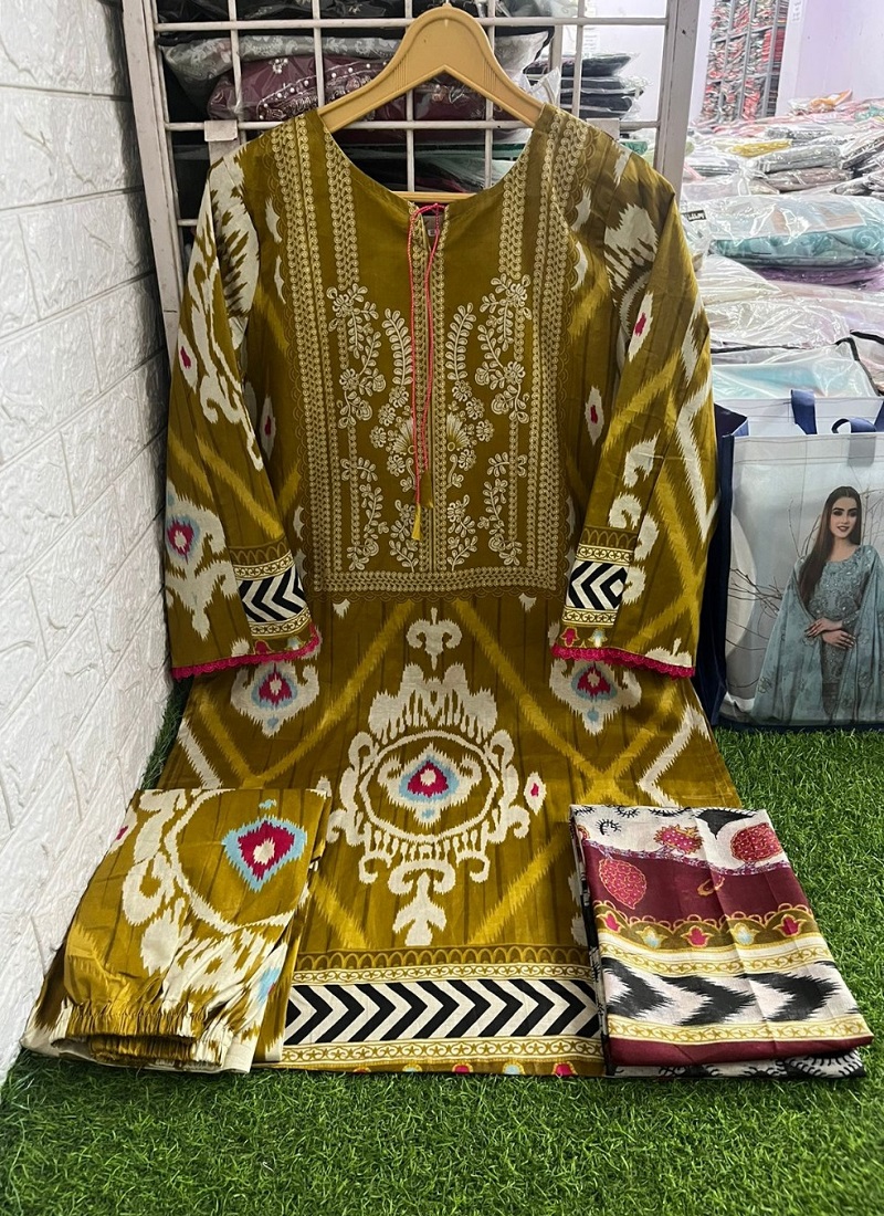 Multicolor Gulaal Cotton Collection Vol 2 Printed Pakistani Readymade Suit,  Stitched at Rs 480 in Hyderabad