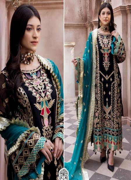 10019 Zaha Georgette Embroidey Pakistani Suits Wholesale Market In Surat With Price