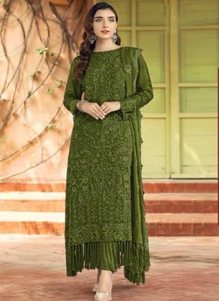 Zarqash Z3009 B To D Organza Printed Embroidery Pakistani Suit Wholesale Online