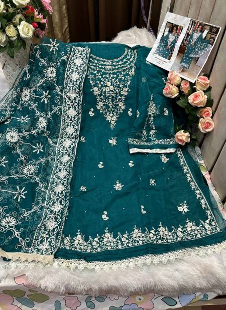 191 and 191 A To D Ziaaz Designs Embroidery Organza Pakistani Suits Wholesale Market In Surat