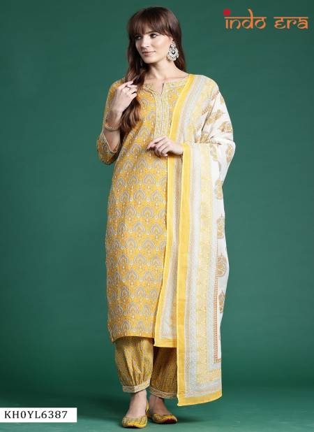 2507 Indo Era Printed Designer Cotton Kurti With Bottom Dupatta Wholesale Online
