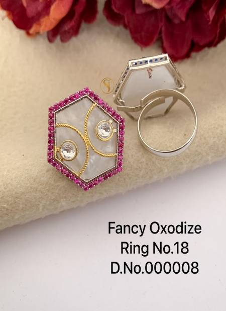 4 Fancy Designer Oxidized Ring Wholesale Price In Surat
