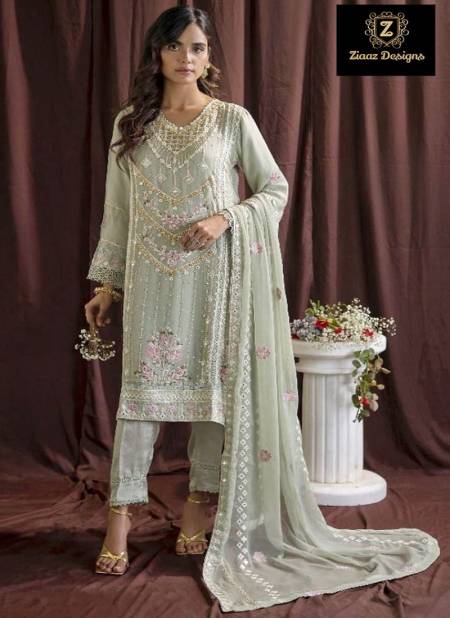 440 Ziaaz Designs Embroidery Georgette Pakistani Suits Wholesale Market In Surat
