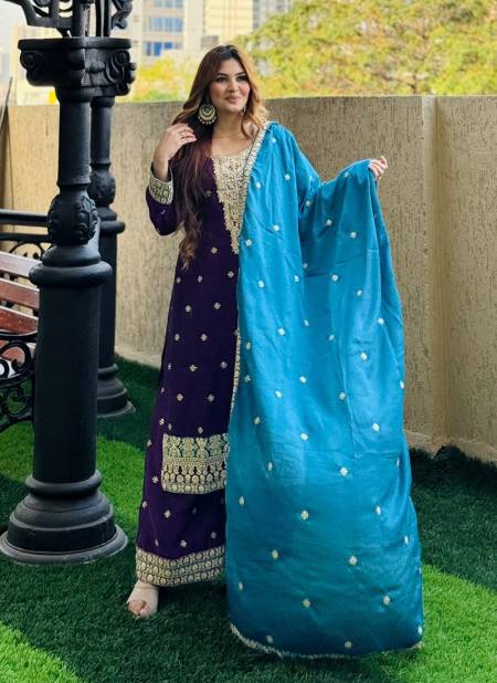 488 Ziaaz Designs Chinon Embroidered Pakistani Suits Wholesale Price In Surat
