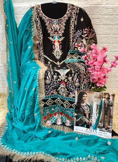 Zaha Dn 10019 Georgette Pakistani Salwar Suits Suppliers in India