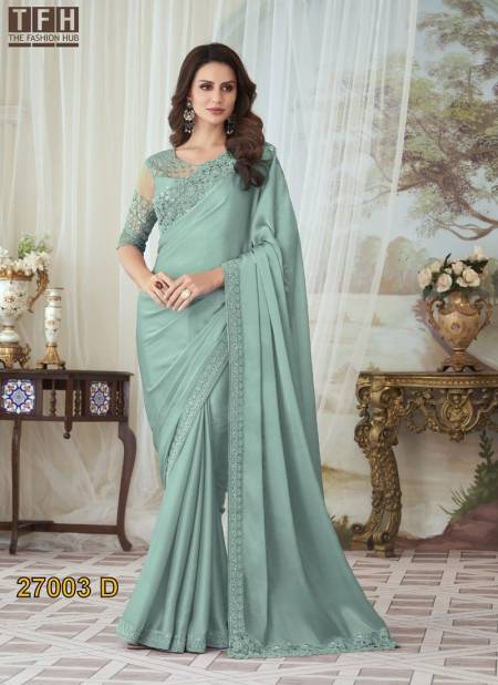 Silver Screen 27003 By Tfh Glorious Silk Designer Saree Wholesale Online