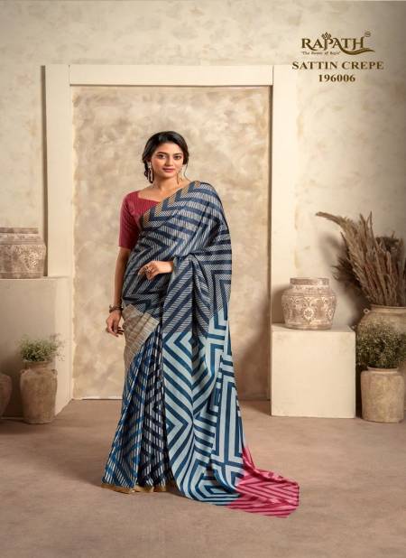 The Winter Lover By Rajpath Satin Silk Designer Saree Catalog