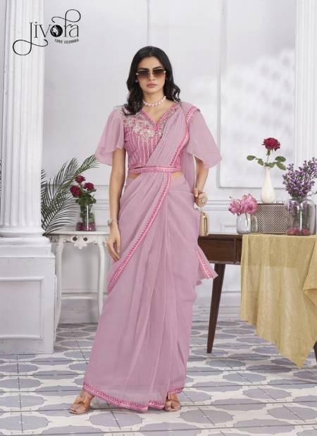 Minutes By Jivora Embroidery Party Wear Readymade Saree Wholesale Online