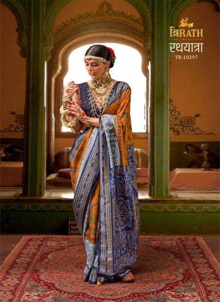 Rathyatra By Trirath Mercerizer Sigma Silk Printed Saree Exporters In India