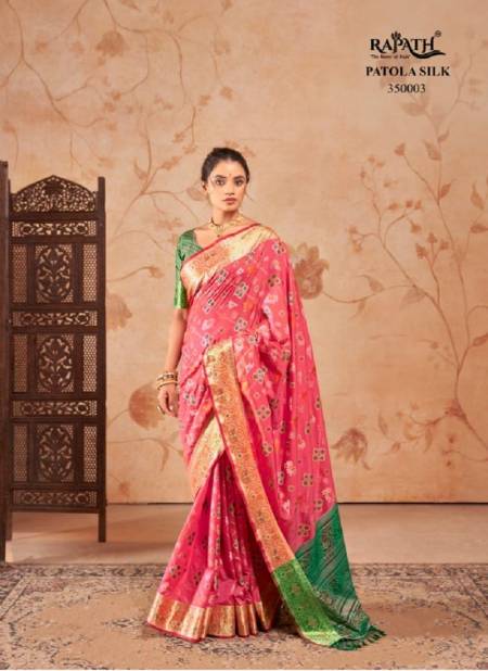Ridhhi-Siddhi By Rajpath Patola Silk Ocassion Sarees Exporters In India