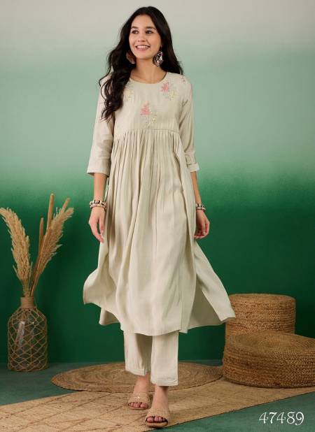 Berlin By Mahotsav Masleen Embroidered Kurti With Bottom Orders In India