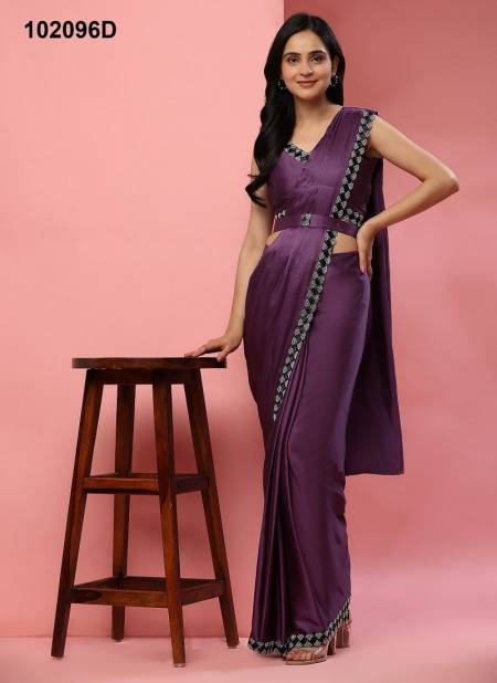 Amoha 102096 A To E Satin Silk Readymade Wholesale Saree in India