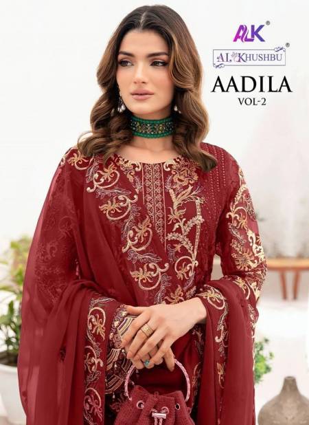 Aadila Vol 2 By Alk Khushbu Georgette Pakistani Suits Wholesale Market Surat
