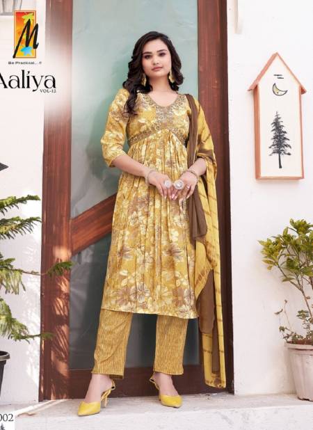 Aaliya Vol 12 By Master Foil Printed Kurti With Bottom Dupatta Wholesale Shop In Surat
