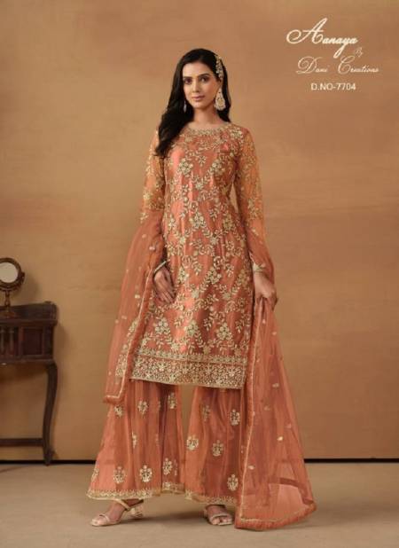 Aanaya 7704 Sharara Wedding Wear Readymade Suits Wholesale Market In Surat With Price

