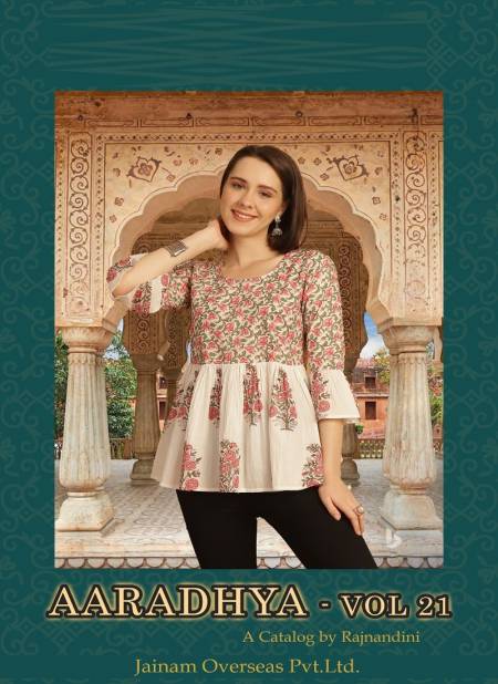 Aaradhya Vol 21 By Trendy Printed Cambric Cotton Tops Wholesale Shop In Surat
