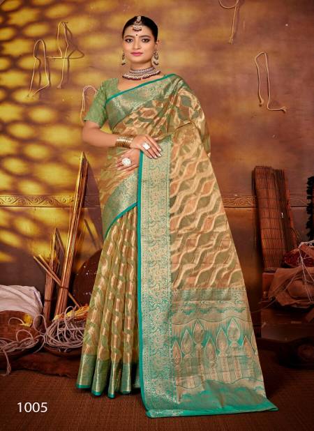 Aashika Vol 1 By Saroj 1001 To 1006 Soft Tissue Organza Silk Saree Wholesales In Delhi
