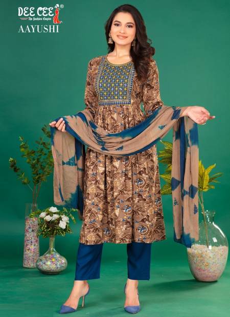 Aayushi By Deecee Rayon Foil Printed Kurti With Bottom Dupatta Wholesale Price In Surat