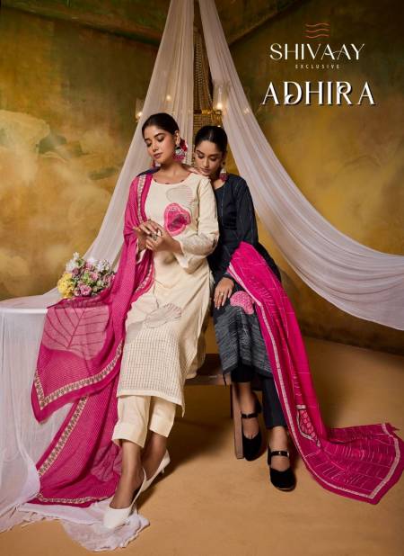 Adhira By Shivaay Pure Linen Cotton Printed Designer Dress Material Wholesale Shop In Surat
