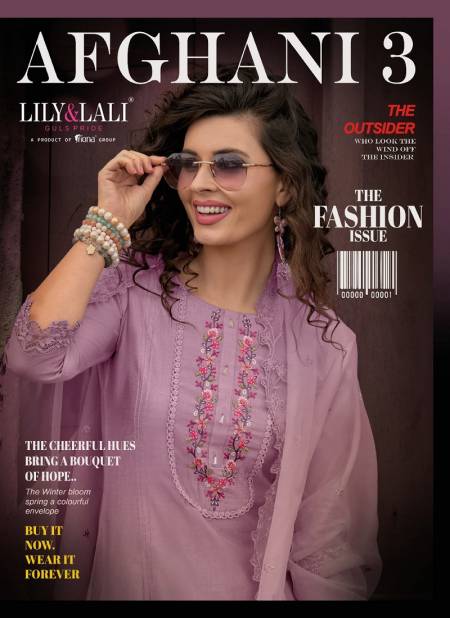 Afghani Vol 3 By Lily And Lali Embroidery Silk Readymade Suits Wholesale Suppliers In Mumbai
