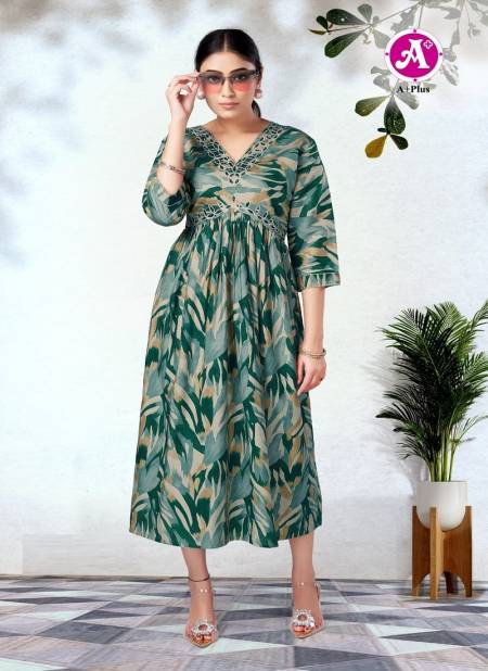 Akshara By A Plus Modal Silk Alia Cut Designer Kurtis Catalog