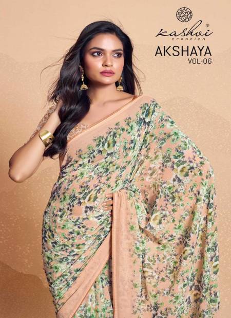 Akshaya Vol 6 By Kashvi Swarovski Work Weightless Printed Sarees Wholesalers In Delhi