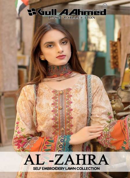Al Zahra By Gull A Ahmed Lawn Cotton Dress Material Wholesale Price In Surat