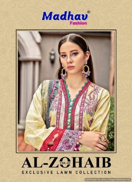 Al Zohaib Vol 2 Madhav Cotton Printed Pakistani Readymade Suits Wholesale Market Surat
