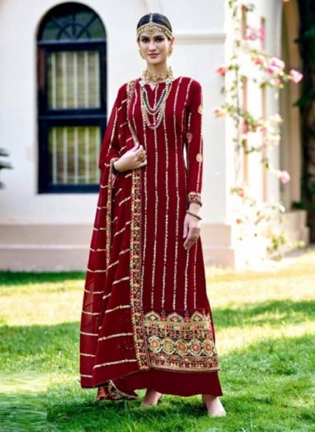 Alisa Dulhan Georgette Fancy Festive Wear Heavy Embroidery salwar Kameez Collection