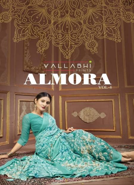 Almora Vol 4 By Vallabhi Georgette Daily Wear Sarees Wholesale Price In Surat