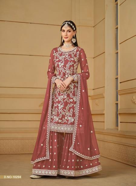 Anjubaa Vol 29 Faux Georgette Wedding Wear Sharara Suit Wholesale Price In Surat
