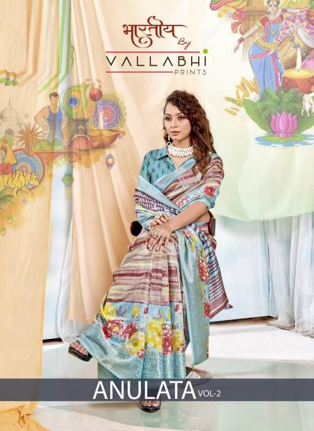 Anulata By Vallabhi Cotton Linen Printed Sarees Wholesale Shop In Surat
