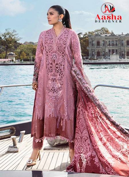 AS D 1090 By Aasha Embroidery Rayon Pakistani Suit Wholesale Shop In Surat
