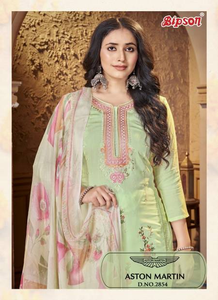 Aston Martin 2854 By Bipson Roman Silk Embroidery Dress Material Wholesale Shop In Surat