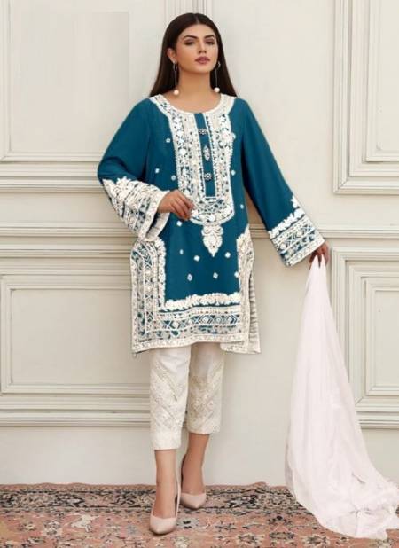 Atta Trendz 2703 New Exclusive Wear Georgette Top And Pant With Dupatta Collection