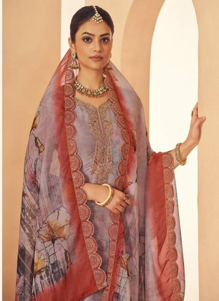 Azara Shezlin By Radhika Organza Printed Dress Material Wholesale Market Surat
