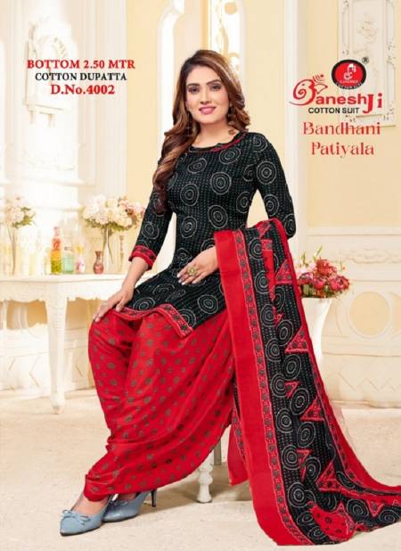 Bandhani Vol 4 By Ganeshji Patiyala Indo Cotton Dress Material Wholesale Clothing Distributors In India
